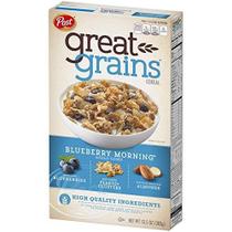Cereal Post Great Grains Blueberry Morning 383 g, pacote com 6