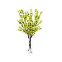Cerejeira Amarelo kit 10 galhos flores e folhagem Real