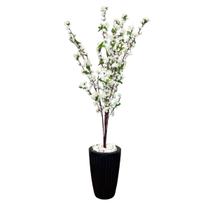 Cerejeira Artificial Flor Pessegueiro Vaso Decoração Preto Cerejeira Artificial Flor Pessegueiro Vaso Decoração Preto