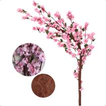 Cerejeira Com Galho Curvo Cores Planta Artificial Sem Vaso - Flor de Mentirinha