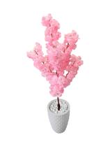 Cerejeira Rosa Bebê Flor Artificial com Vaso Decoração - Flor de Mentirinha