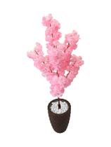 Cerejeira Rosa Bebê Flor Artificial com Vaso Decoração