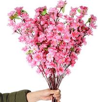 Cerejeiras Rosa Flores Delicadas Kit com 10 Galhos - La Caza Store