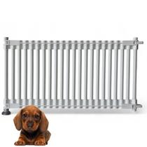 Cerquinha multiuso em pvc para cachorro-kit 1 módulo 40 cm branco
