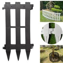 Cerquinhas de plástico Jardim Decorativa Grande Preta Kit 5 Cerquinhas de plástico Jardim Decorativa Grande Preta Kit 5