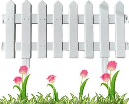 Cerquinhas Para Jardim De Plástico Branca Kit 4 Faz 2,20 mts Cerquinhas Para Jardim De Plástico Branca Kit 4 Faz 2,20 mts