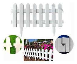 Cerquinhas Para Jardim De Plástico Branca Kit 6 Faz 3,30 Mts