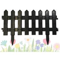 Cerquinhas Para Jardim De Plástico Preta Kit 4 Faz 2,20 mts Cerquinhas Para Jardim De Plástico Preta Kit 4 Faz 2,20 mts