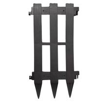 Cerquinhas plástico Jardim Decorativa Grande Preta Kit 10