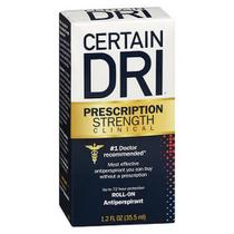 Certain Dri Prescription Strength Clínico Antitranspirante Roll-On 1,2 Oz da Certain Dri (pacote com 6)