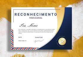 Certificado Decorativo Barbearia C/ Moldura e Vidro A4 Certificado Decorativo Barbearia C/ Moldura e Vidro A4
