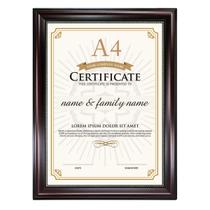 Certificado: Documento: Frame Graduation Mall A4 Mahogany