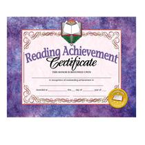 Certificados de Conquista de Leitura - Pacote com 30 Unidades