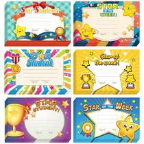 Certificados de prêmio Recognition Rewards, 60 unidades de volta às aulas Certificados de prêmio Recognition Rewards, 60 unidades de volta às aulas