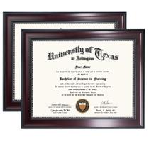 Certificate Diploma Frame Graduation Mall Mahogany, conjunto de 2 Certificate Diploma Frame Graduation Mall Mahogany, conjunto de 2