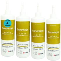 Cerumisyn 200Ml Loção Ceruminolítico Knig Kit Com 4 Unid