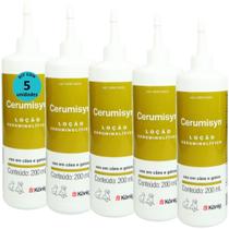 Cerumisyn 200Ml Loção Ceruminolítico Knig Kit Com 5 Unid