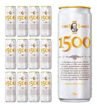 Cerveja 1500 Puro Malte Blend 3 Lúpulos 350ml Fardo 12 Latas - Conti