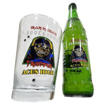 Cerveja 600ml + copo 350ml Iron Maiden Aces High Trooper kit