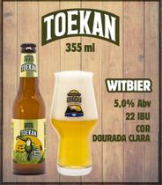 Cerveja Abadia das Gerais - Toekan 355 ml Caixa 12unid - Witbier Cerveja Abadia das Gerais - Toekan 355 ml Caixa 12unid - Witbier
