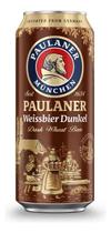 Cerveja Alemã Paulaner Weissbier Dunkel Lata Original 500ml