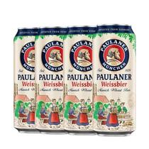 Cerveja Alemã Paulaner Weissbier Lata 500ml (4 Unidades) Cerveja Alemã Paulaner Weissbier Lata 500ml (4 Unidades)