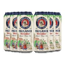 Cerveja Alemã Paulaner Weissbier Lata 500Ml (6 Latas)