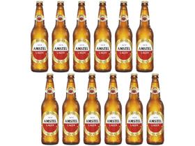 Cerveja Amstel Lager 12 Unidades - 600ml Cerveja Amstel Lager 12 Unidades - 600ml