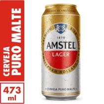 Cerveja Amstel Lager Latão 473ml C 12 Descartável Pacote