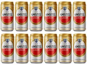 Cerveja Amstel Lager Pilsen Lager 12 Unidades - 269ml