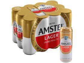 Cerveja Amstel Lager Puro Malte 12 Unidades