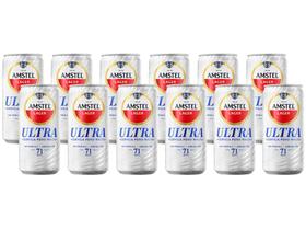 Cerveja Amstel Ultra Pilsen Lager 12 Unidades - Lata 269ml