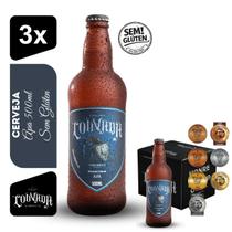 Cerveja APA Cervejaria Louvada 500ml Kit 3 unidades Sem Glúten