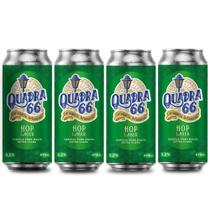 Cerveja artesanal Quadra 66 Hop Lager - Pack 4 Latas 473ml - Cervejaria Quadra 66