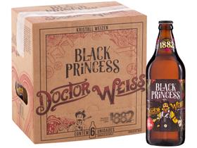 Cerveja Black Princess Doctor Weiss 6 Unidades Garrafa 600ml