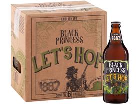 Cerveja Black Princess Let’s Hop Ipa 6 Unidades Garrafa 600ml