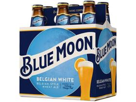 Cerveja Blue Moon Belgian White Puro Malte - Witbier 6 Unidades Long Neck 355ml