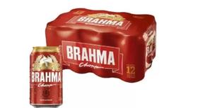 Cerveja Brahma chopp lata 350ml cx 12un