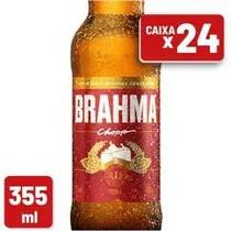 Cerveja Brahma Chopp Long Neck 355ml Caixa c/ 24 un 1x24 Unidades 355ml LONG NECK
