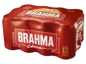 Cerveja Brahma Chopp Pilsen Lager 12 Unidades 350ml Lata