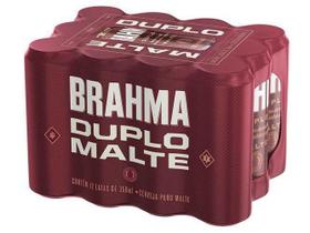 Cerveja Brahma Duplo Malte 12 Unidades - Lata 350ml