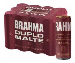 Cerveja Brahma Duplo Malte 350ml - Pack 12 Unidades