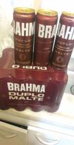 Cerveja brahma duplo malte fardo com 12 latas