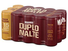 Cerveja Brahma Duplo Malte Lager 15 Unidades - Lata 310ml