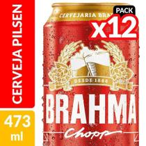 Cerveja Brahma Embalagem Com 12 Unidades Lata 473 Ml