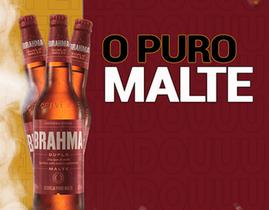 Cerveja BRAHMA Puro MALTE Pack com 12 Garrafas
