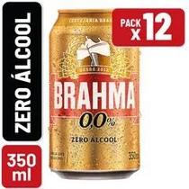 Cerveja Brahma Zero Lata 350ml Caixa c/ 12 un 1x12 Unidades 350ml LATA