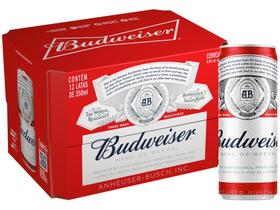 Cerveja Budweiser American Lager 12 Unidades - Lata 350ml