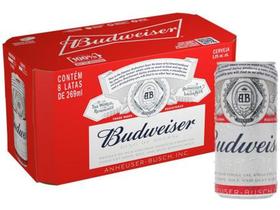Cerveja Budweiser American Lager 8 Unidades - Lata 269ml - Budweiser