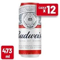 Cerveja Budweiser Lata 473ml Caixa c/ 12 un 1x12 Unidades 473ml LATA
